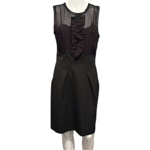 BCBGMaxAzria Black‎ Midi Dress Size 4